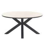 Garden Impressions Edison dining tafel 148cm rond light teak, Nieuw
