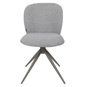 draaibare eetkamerstoel bouclé – 4 kleuren – €129, Huis en Inrichting, Overige kleuren, Verzenden, Nieuw, Stof