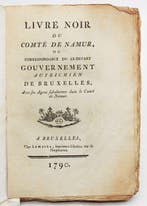 Comté de Namur - Livre Noir - 1790