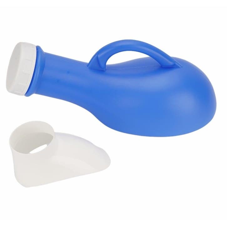 Urinaal unisex met schroefdop - Blauw, Diversen, Verpleegmiddelen, Ophalen of Verzenden