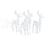 Feestdecoratie rendieren slee xl | retourdeal 35% korting, Ophalen of Verzenden, Nieuw, Versiering, Kerst of Sinterklaas
