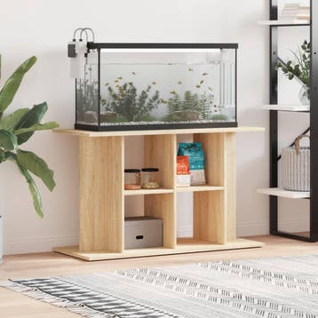 vidaXL Aquariumstandaard Sonoma Eiken 100x40x60 cm Bewerkt, Verzenden, Nieuw