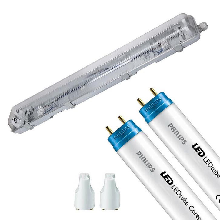 LED Waterdichte TL Armatuur met T8 Buizen - Velvalux Strela, Huis en Inrichting, Lampen | Plafondlampen, Nieuw, Ophalen of Verzenden