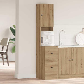 vidaXL Keukenbuffet met lade met plank Artisan Eiken 32 x 50, Huis en Inrichting, Verzenden, Nieuw, Bruin