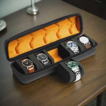Luxe Horloge Reiskoffer - Harde Rol Organizer met Rode Voeri, Verzenden, Nieuw