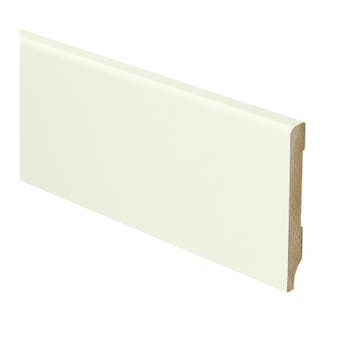 Sfeerplinten MDF Moderne plint 70x9 wit voorgelakt RAL 9010, Overige materialen, Verzenden, 50 tot 150 cm, Overige typen