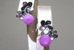 Robijn Oorbellen - Hoogte: 16.8 mm - Breedte: 13.3 mm- 4.2 g