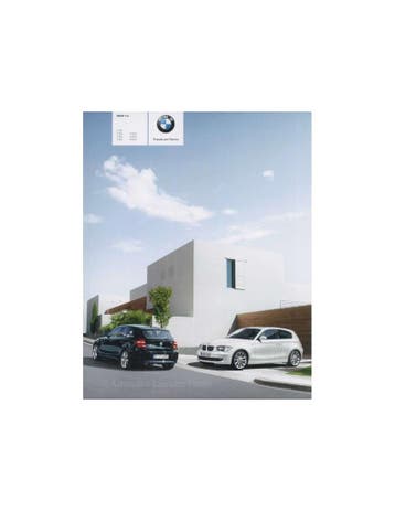 2008 BMW 1 SERIE BROCHURE DUITS, Boeken, Nieuw, BMW, Author