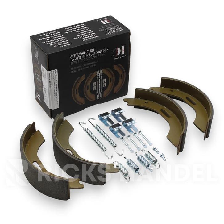 Remschoenset type BPW 2005-7 RASK 200x50 mm, Auto diversen, Aanhangwagen-onderdelen, Nieuw, Ophalen of Verzenden