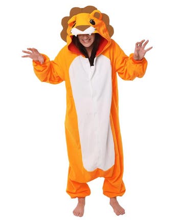 KIMU® Onesie Oranje Leeuw Pak L-XL Leeuwenpak Kostuum Hollan, Maat 52/54 (L), Nieuw, Kleding, Oranje of Koningsdag