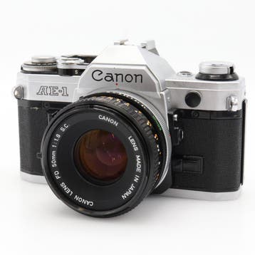 Canon AE-1  + FD 50mm f/1.8 S.C., Verzenden, Gebruikt, Canon