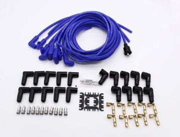 8.5mm Spark Plug Wire Set V8 - 90 degree boots blue, Ophalen of Verzenden, Nieuw
