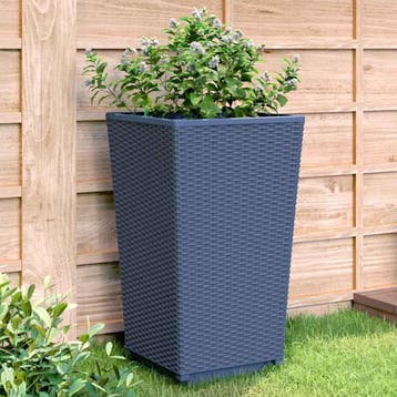 vidaXL Plantenbakken 2 st 32,5x32,5x57 cm polypropeen, Tuin en Terras, Verzenden, Nieuw, 30 tot 60 cm