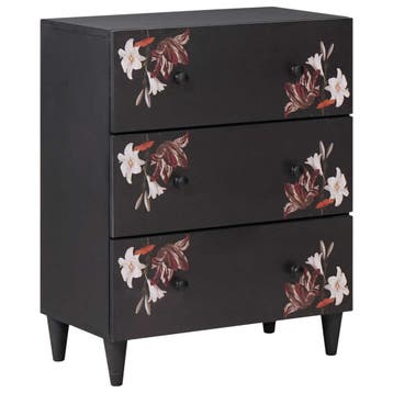 vidaXL Opslagkasten 60 x 33 x 75 cm Massief Mango Hout, Huis en Inrichting, Verzenden, Nieuw