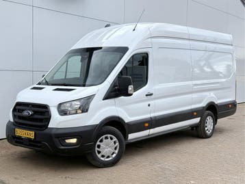 Ford Transit DC 2.0 TDCI 170PK, Stof, Gebruikt, Zwart, Wit