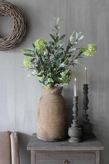 Zijden boeket Naturel green, Ophalen of Verzenden, Nieuw