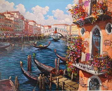 Ernesto Rispoli (1948) - Venezia Fiorita