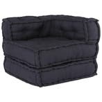 Poef Antraciet 70x70 | Retourdeal 46% Korting, Nieuw, Ophalen of Verzenden, 50 tot 75 cm, Vierkant