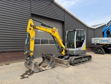 Wacker Neuson EZ50 rupsgraafmachine €835 LEASE - AIRCO sloop, Zakelijke goederen, Ophalen, Graafmachine