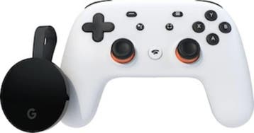 Google Chromecast Ultra + Google Stadia Controller in Doo..., Ophalen of Verzenden, Zo goed als nieuw