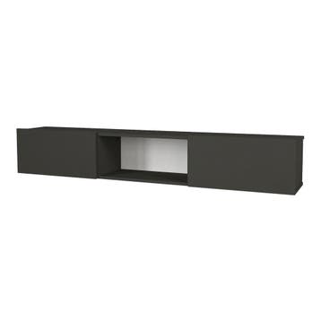 [en.casa] Tv-meubel Paltamo zwevend 180x31x29,5 cm antraciet, Verzenden, Nieuw