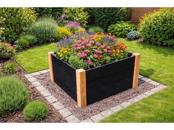 Veiling - Vuren/Douglas bloembak - 60x60x54 cm, Tuin en Terras, Nieuw