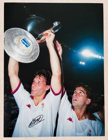 Marco van Basten - Hand Signed UEFA CL Winner AC Milan – No, Nieuw