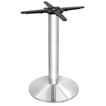 Tafelonderstel | Metaal | Verchroomd | Ø430x720(h)mm Bolero, Verzenden, Nieuw in verpakking