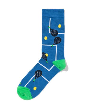 HEMA Sokken voor volwassenen padel blauw 3=40% / 2=20%, Verzenden, Nieuw, Blauw