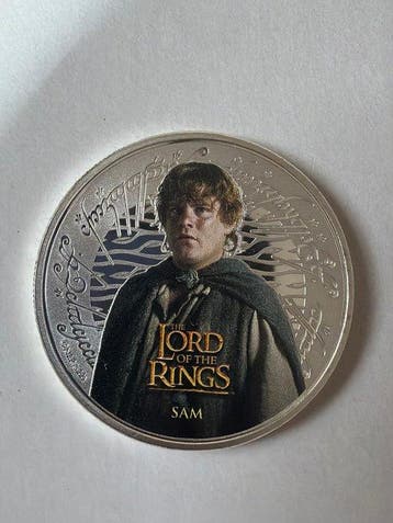 Samoa. 1/2 Dollar 2022 Herr der Ringe - Sam - 1 oz (Zonder