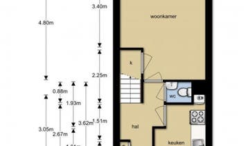 Te Huur 3 Kamer Appartement Amelandstraat In Alkmaar, Huizen en Kamers, Huizen te huur, Alkmaar, Direct bij eigenaar, Noord-Holland