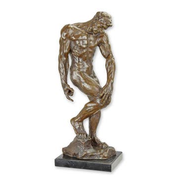 A BRONZE SCULPTURE OF ADAM (Beeldjes - Decoratie, Interieur), Huis en Inrichting, Verzenden, Nieuw