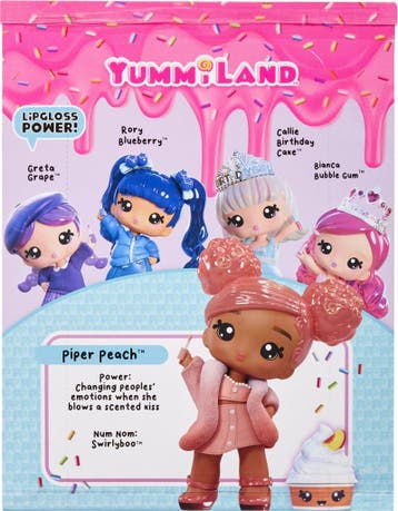 Yummiland pop met lipglossdiertje - Piper Peach - 25 cm, Ophalen of Verzenden, Nieuw