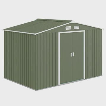 Metalen Tuinhuis met Schuifdeuren - 2.77x1.95m - Lichtgroen, Verzenden, Nieuw