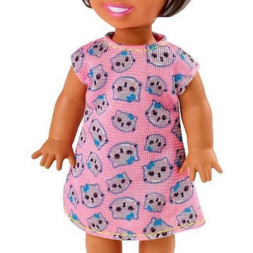 Barbie Speelset Slaaptijd Skipper Meisjes Roze/blauw 5-delig, Ophalen of Verzenden, Zo goed als nieuw