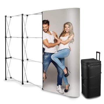 Beurswand | POP UP | Opvouwbaar | Incl. Wandpanelen + Roltas, Verzenden, Nieuw in verpakking