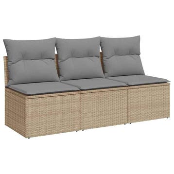 Loungebank tuin met berging | Laatste Stuk!, Tuin en Terras, Ophalen of Verzenden, Zo goed als nieuw, Wicker