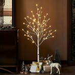 Kerstboom met LED - 90cm - 60 LEDs - Warm wit - Wit, Diversen, Kerst, Ophalen of Verzenden, Nieuw