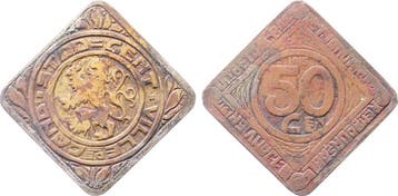 50 Ct Duitsland 50 Cent 1915 Gent Nicht Verdreht, extrem..., Verzenden