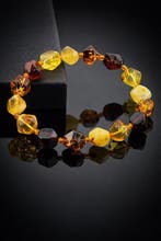 Barnsteen - Baltic Amber Artisan Bracelet – Freeform Faceted