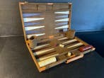Bordspel - Backgammon vintage spel / bordspel in draagbare