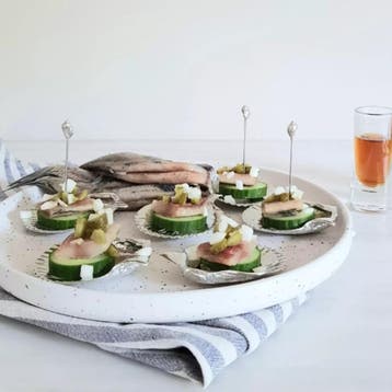 Anovi Tapasprikkers met Schelpmotief – 4 Stuks – Ambacht, Ophalen of Verzenden, Nieuw, Zilver