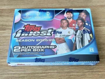 2025/26 Topps Finest Uefa - Hobby box 2x Autograph per Box -, Nieuw