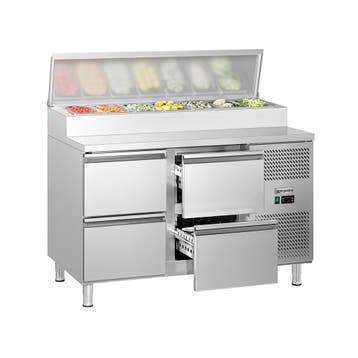 GGM Gastro | Saladette ECO - 1360x700mm - 4 lades - voor 7x, Verzenden, Nieuw in verpakking