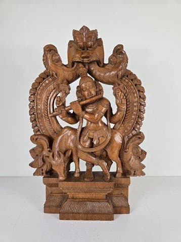 Krishna Venugopala - Hout - India - Midden 20e eeuw, Antiek en Kunst