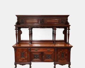 maple &Co - Hoog dressoir (2) - Mahonie - Maple & Co.