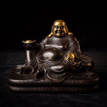 Happy Boeddha - Brons - China (Zonder minimumprijs)