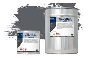 Wixx 2K Epoxy Metaalcoating RAL 7015 | Leigrijs 5L, Verzenden, Nieuw, Verf, Grijs