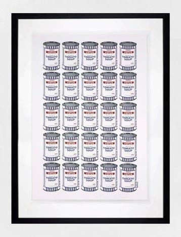 Banksy (1974) - Banksy Soup Cans (with Original POW Tube and, Antiek en Kunst