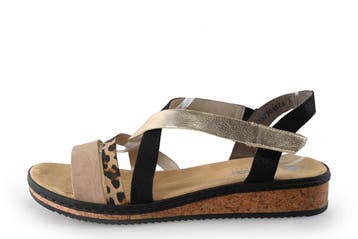 Rieker Sandalen in maat 42 Beige, Verzenden, Beige, Sandalen of Muiltjes, Zo goed als nieuw